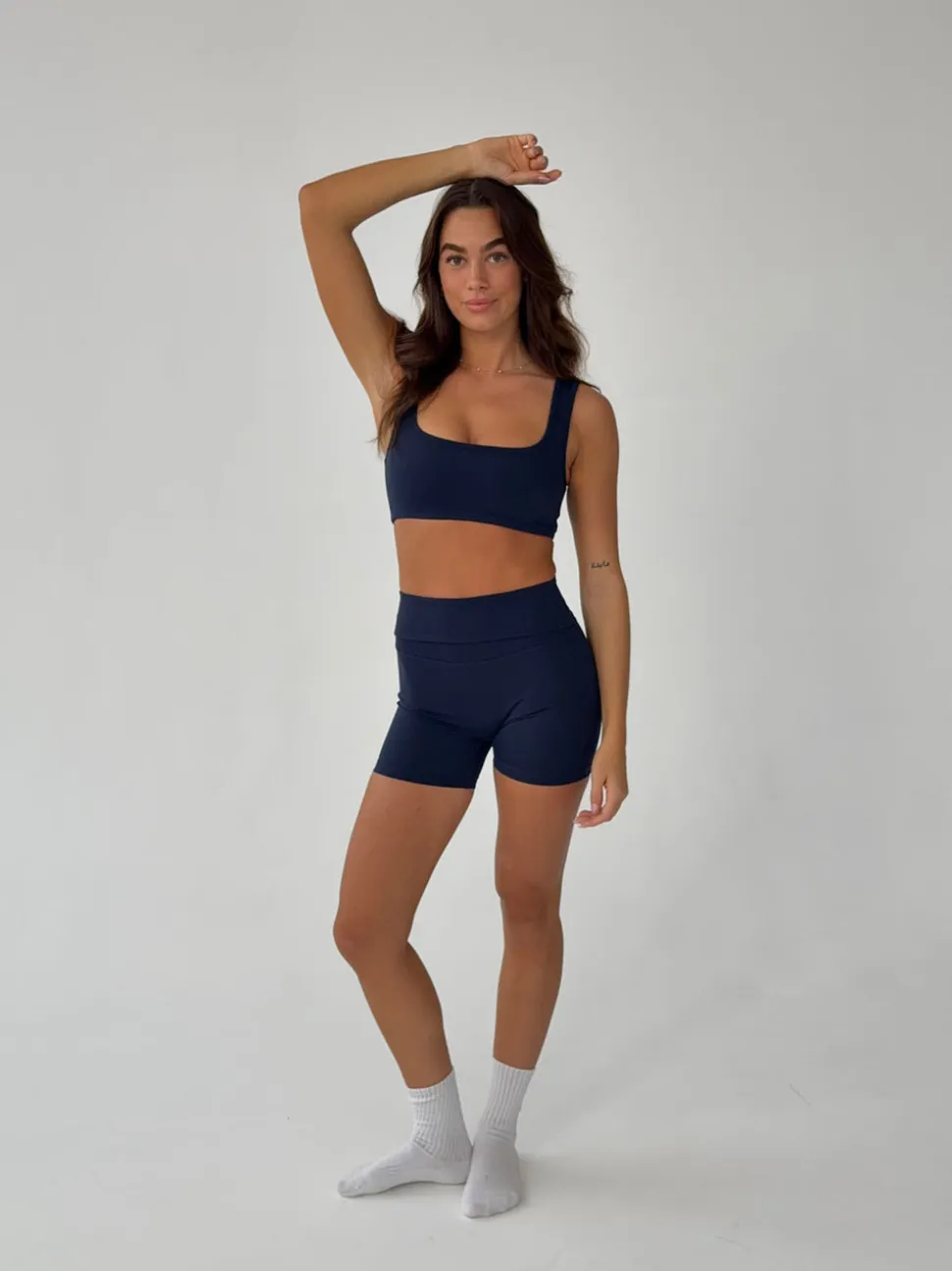 Folded essential shorts - Midnight