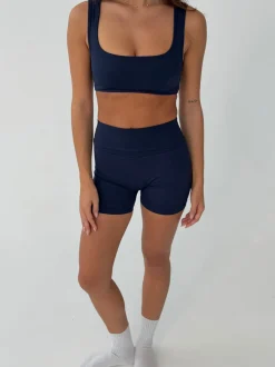 Folded essential shorts - Midnight