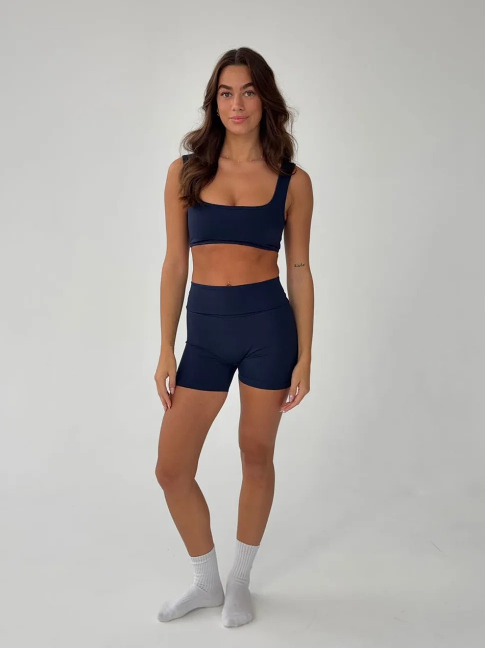 Folded essential shorts - Midnight