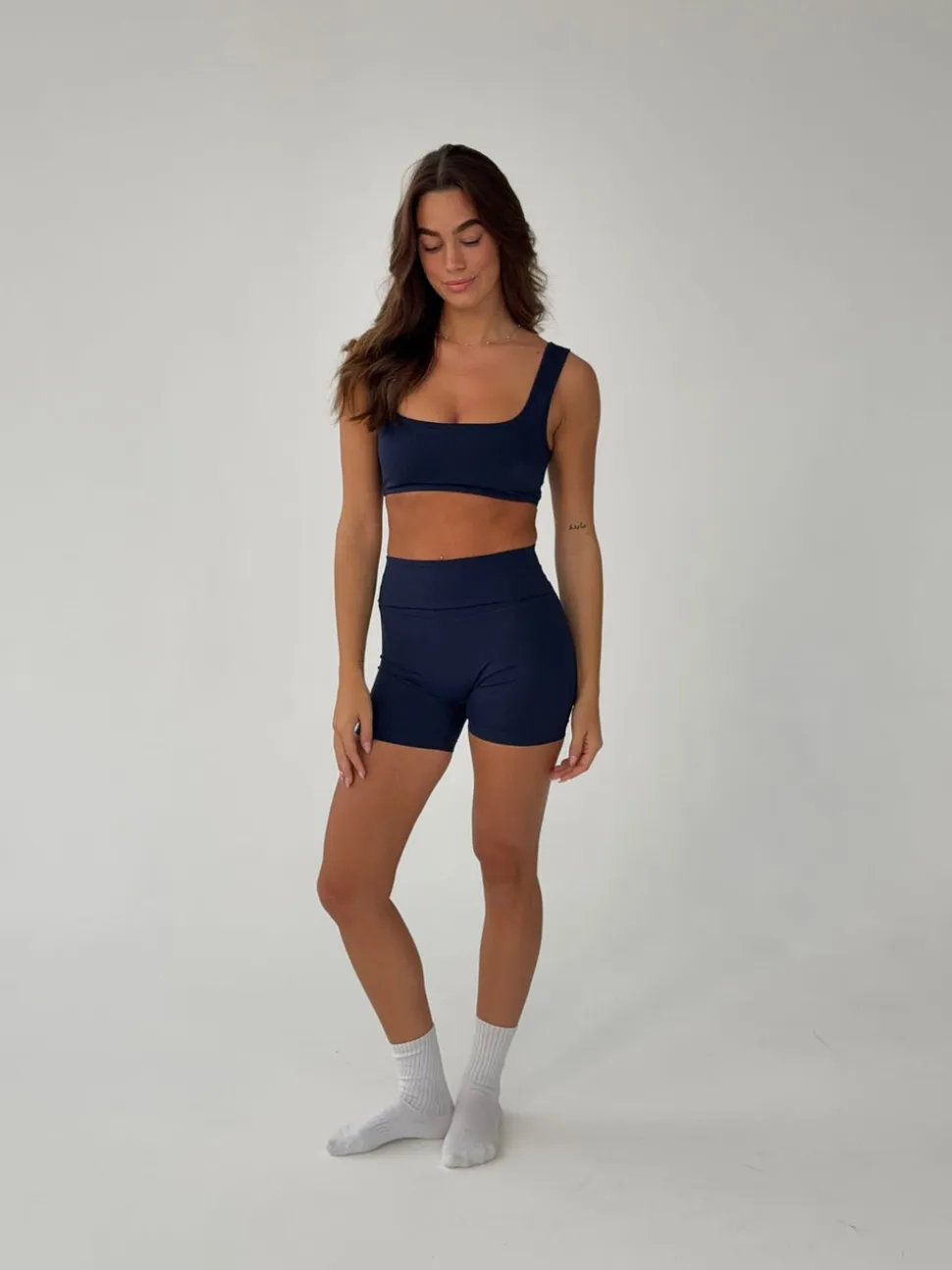 Folded essential shorts - Midnight