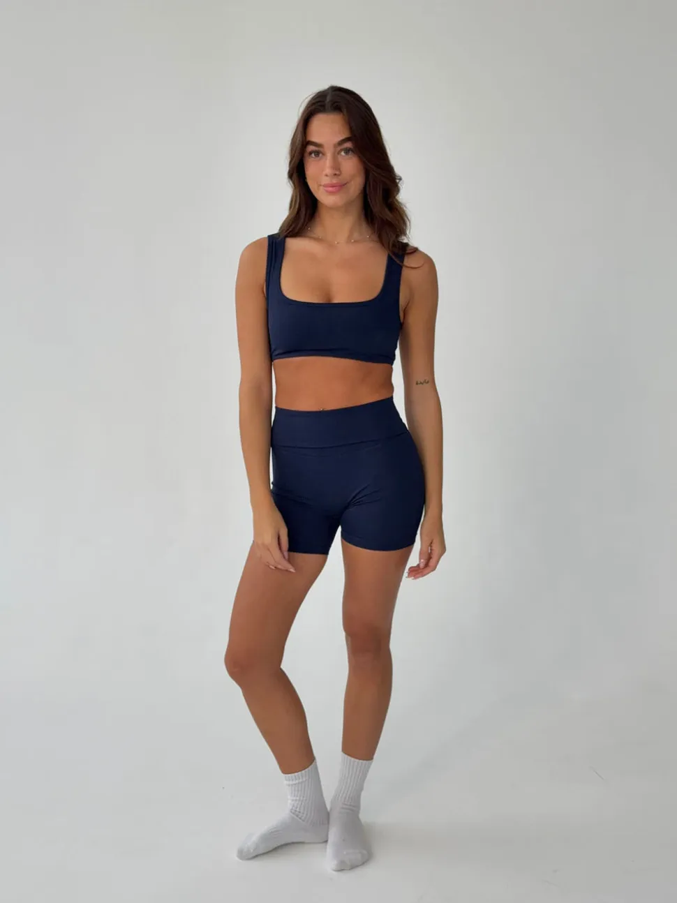 Folded essential shorts - Midnight