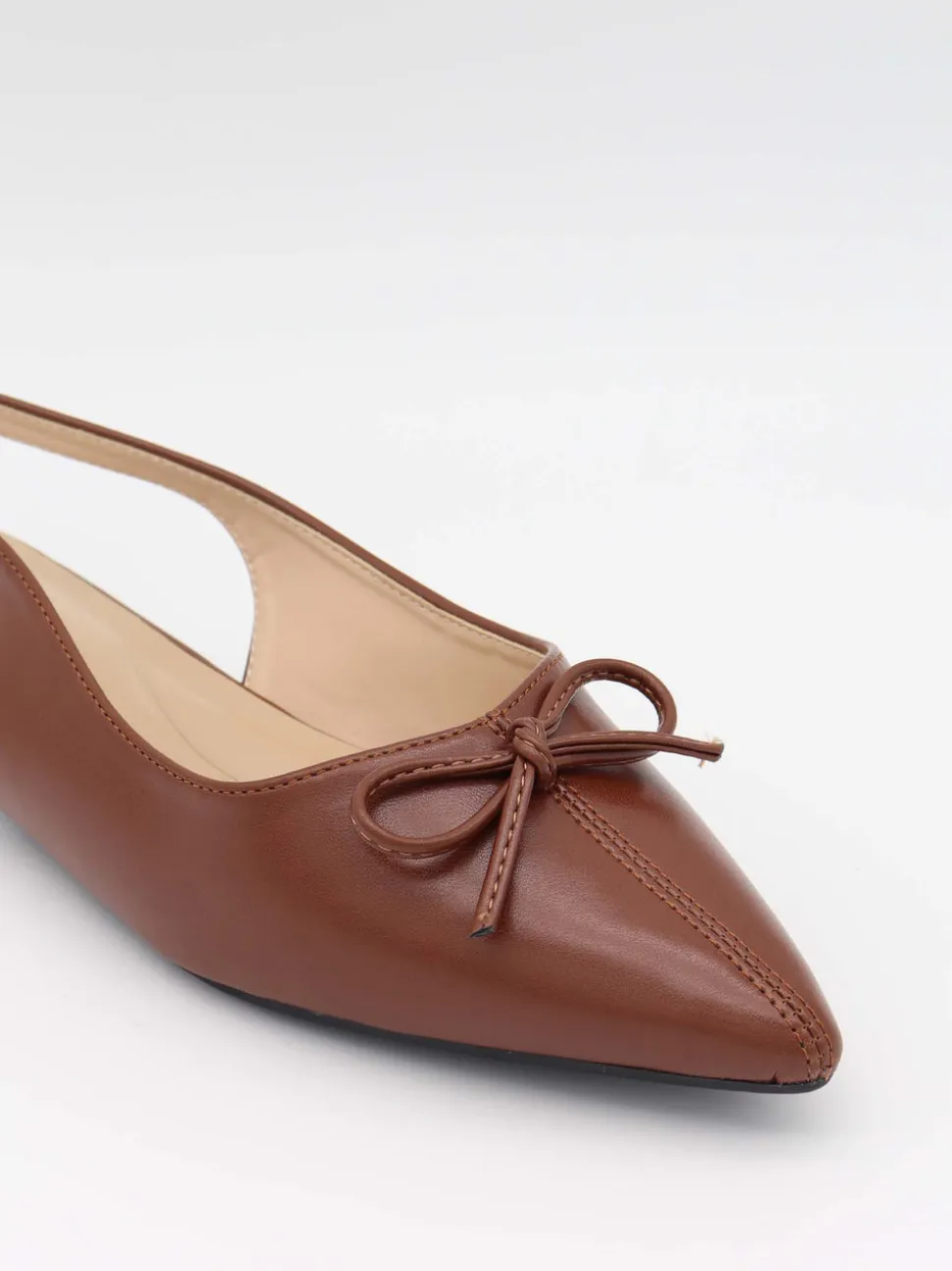 Folina ballerina med sløje - Brun