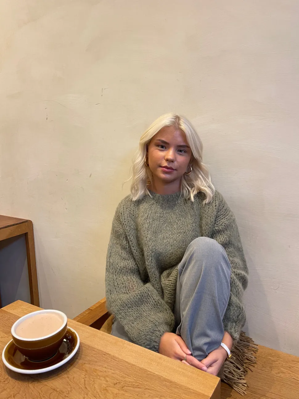 Genevieve striktrøje - Kaki