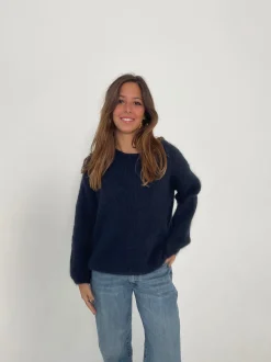 Genevieve striktrøje - Navy