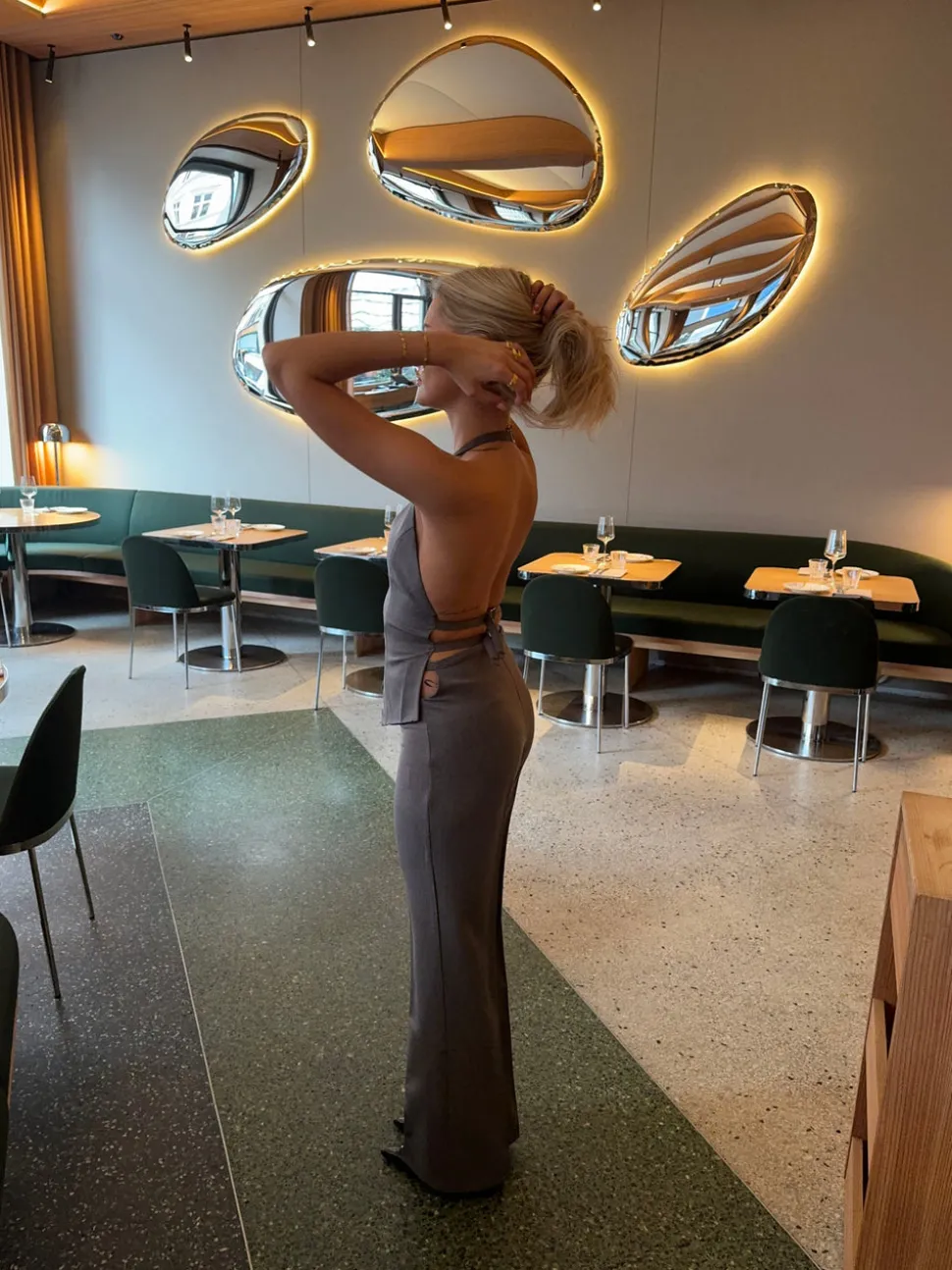 Giavanna suitbukser med cut out - Grå