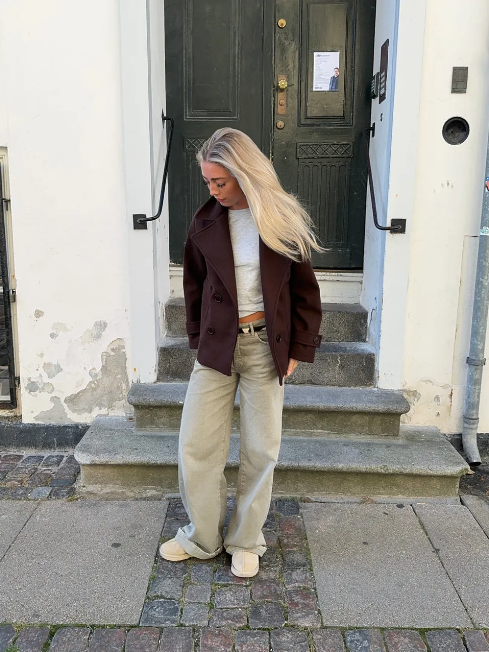 Ginalli jakke - Mørkebrun
