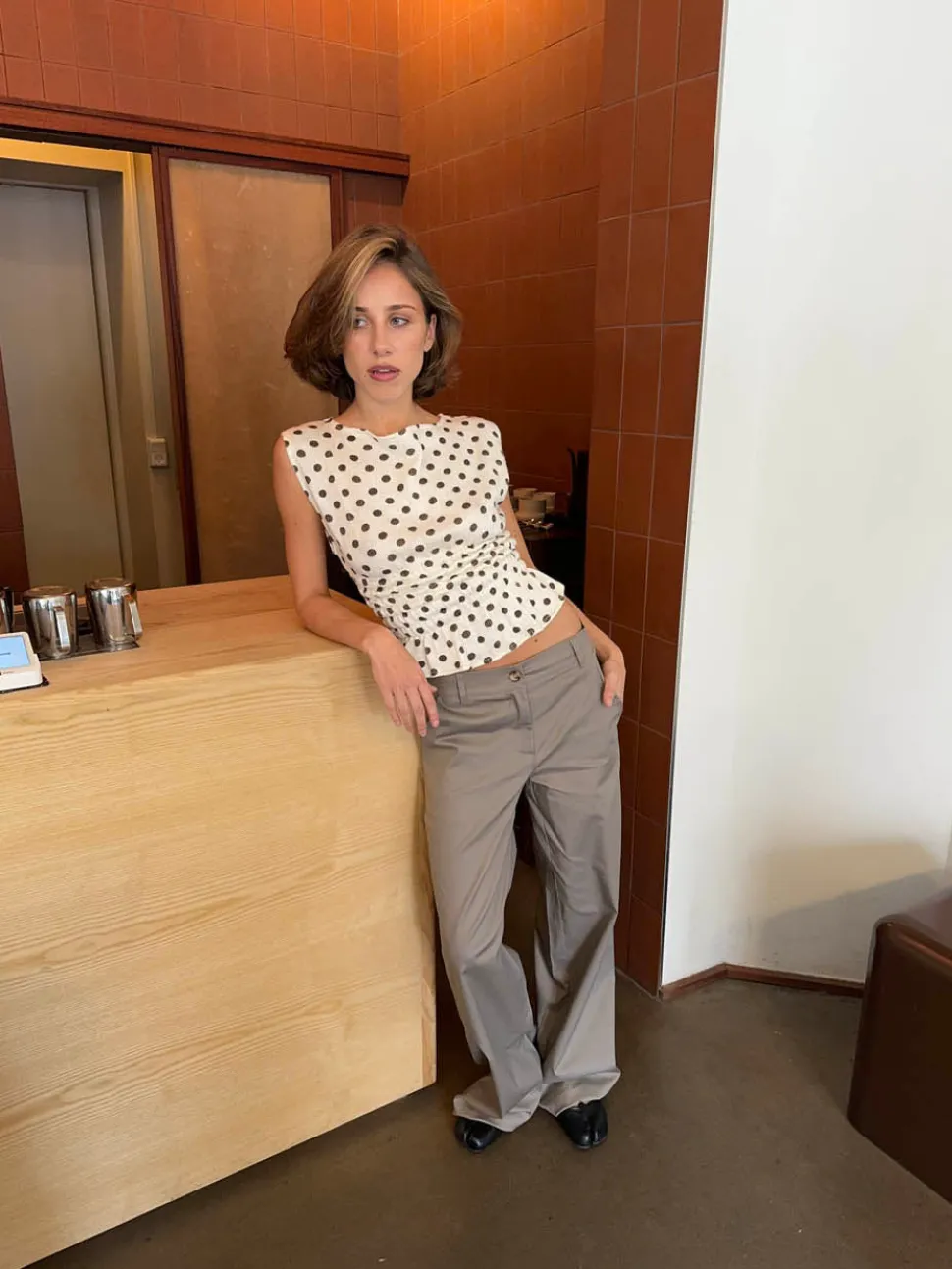 Helene suit bukser - Taupe