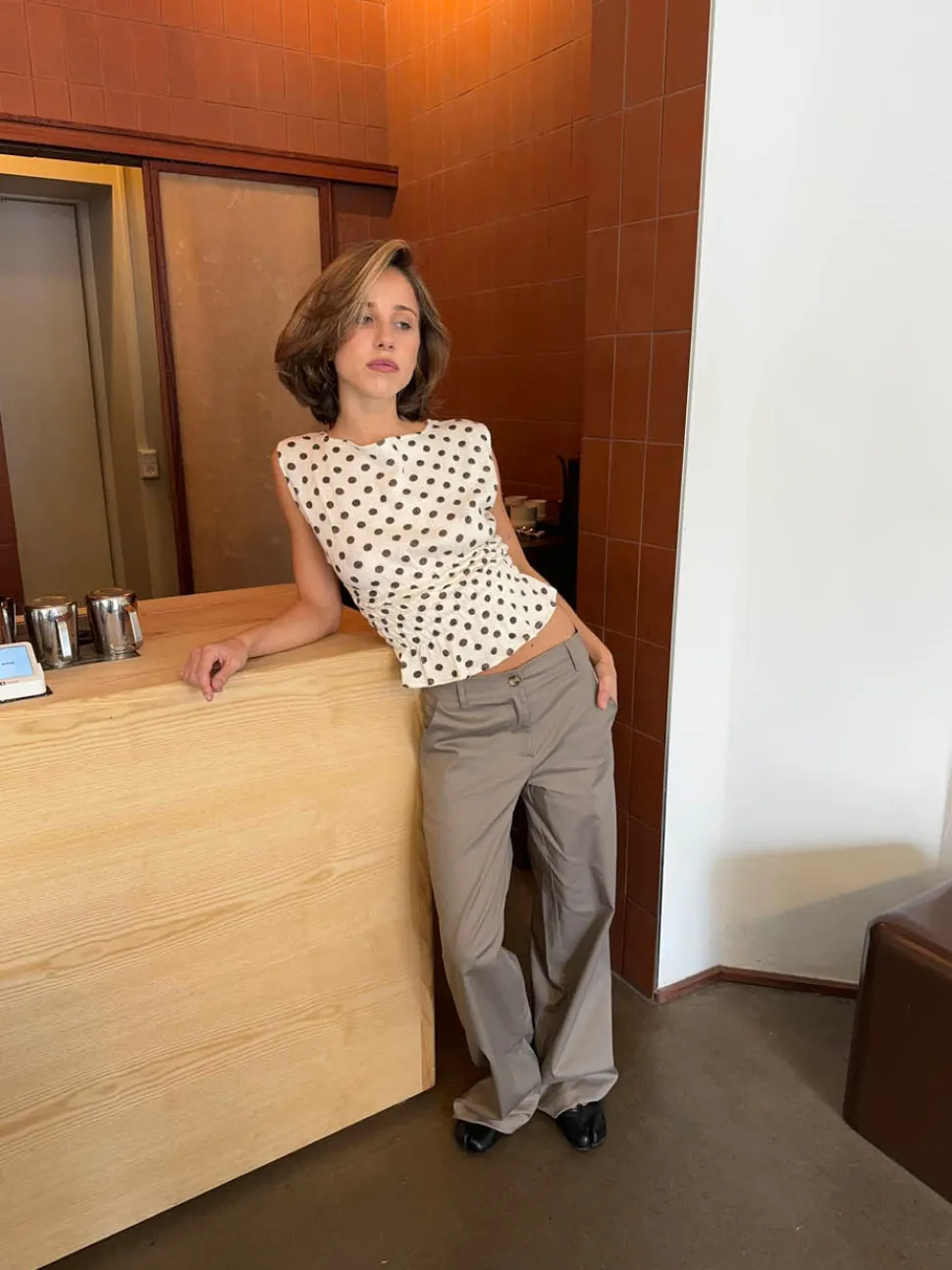 Helene suit bukser - Taupe