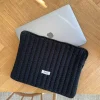Honey computer sleeve - Sort med hvide prikker