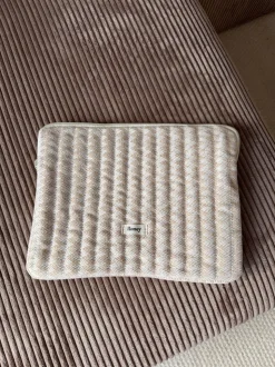 Honey computer sleeve med mønster - Beige
