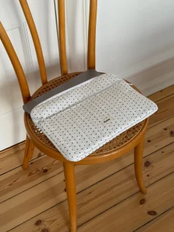 Honey computer sleeve med prikker - Hvid/blå