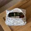 Honey lille toilettaske med fiskemønster - Hvid/blå