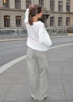 Ina striktrøje - Hvid