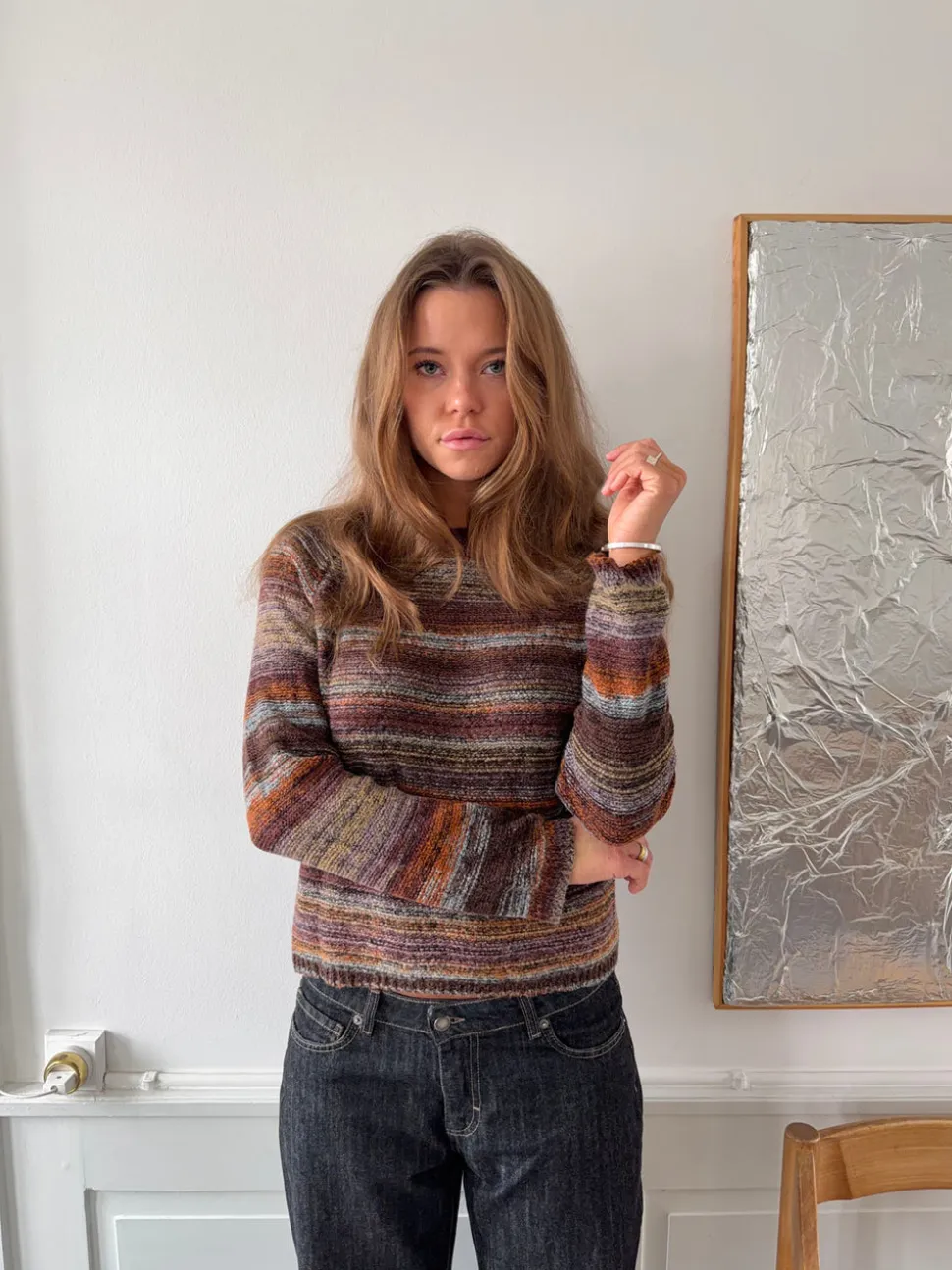 Iris strik - Multifarvet
