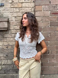 Isabel blondetop - Hvid
