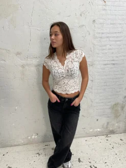 Isabel blondetop - Hvid
