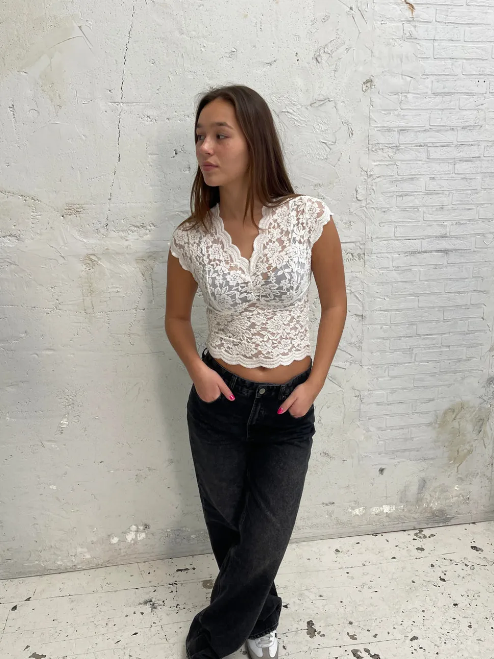 Isabel blondetop - Hvid