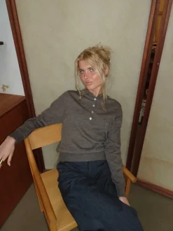 Jajana polo striktrøje - Brun