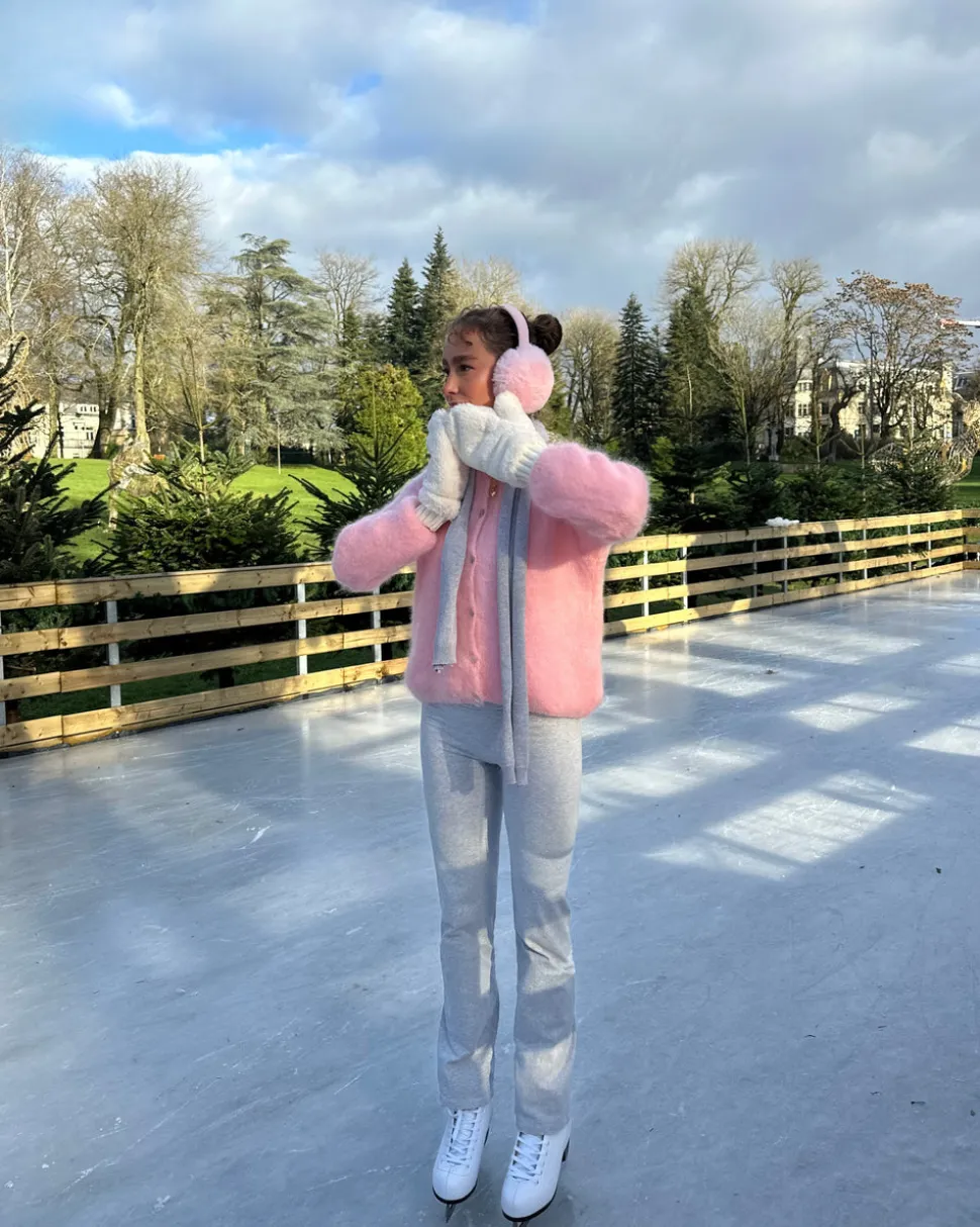 Jamilla mohair cardigan - Lyserød