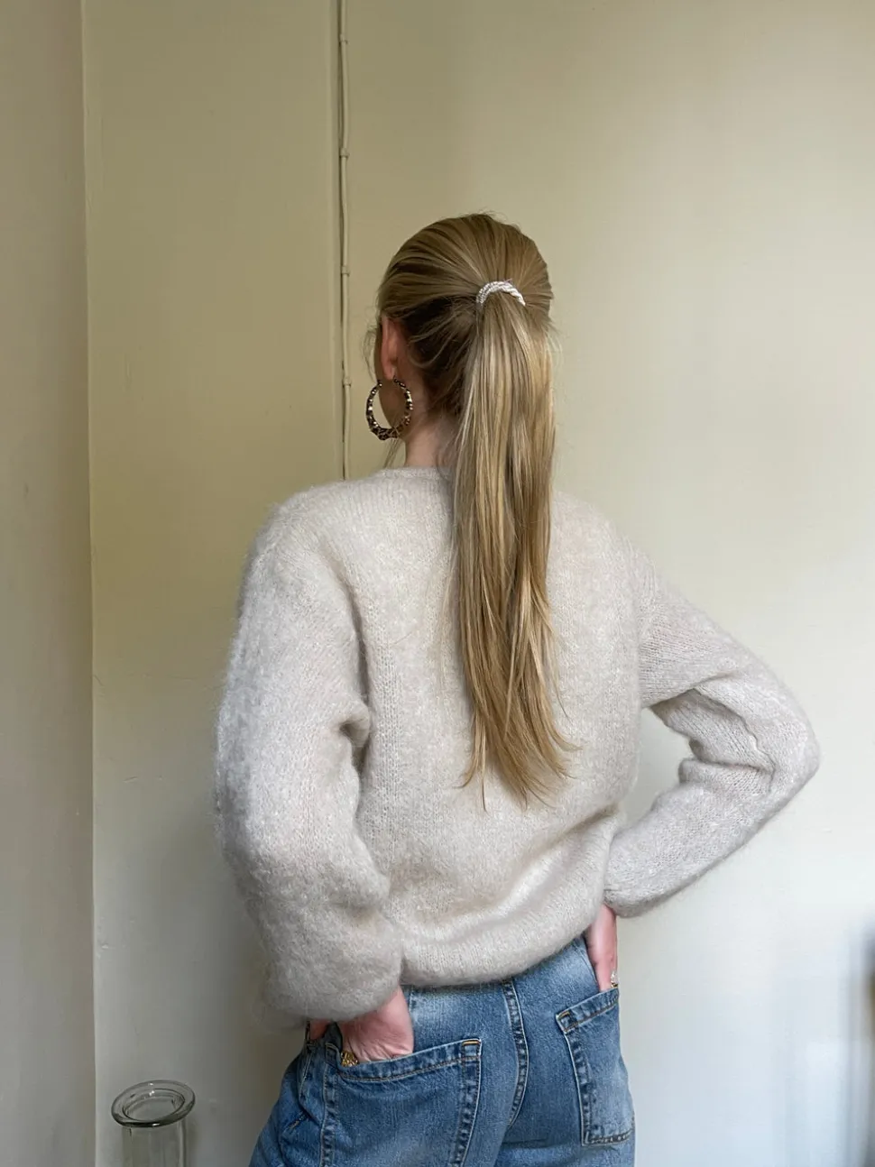 Jamilla mohair cardigan - Beige