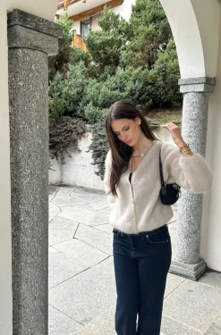 Jamilla mohair cardigan - Beige