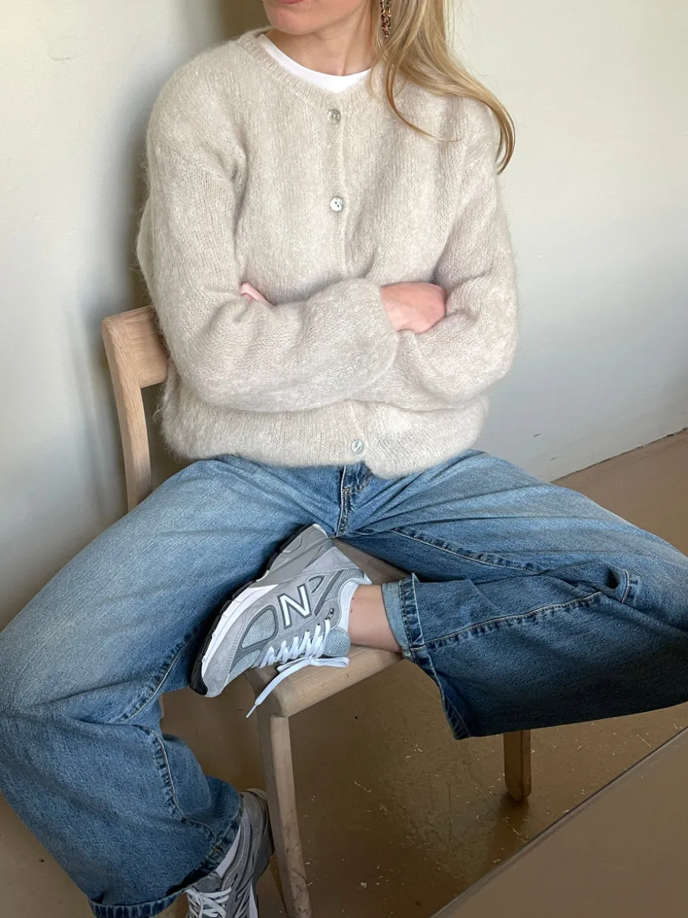 Jamilla mohair cardigan - Beige