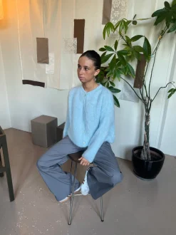 Jamilla mohair cardigan - Lyseblå