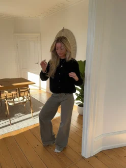 Jamilla mohair cardigan - Sort