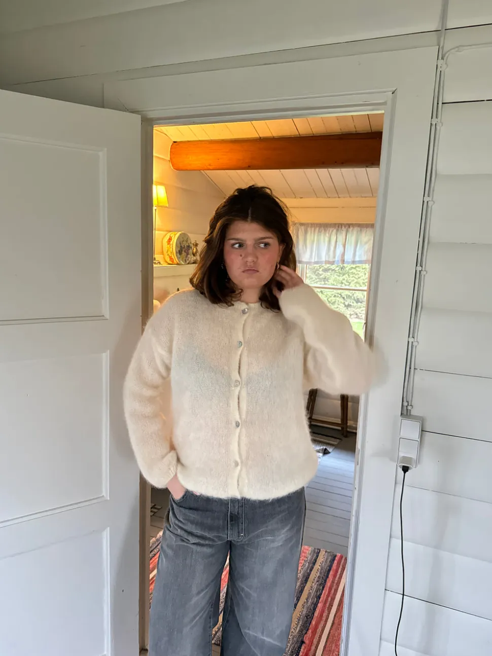 Jamilla mohair cardigan - Off white