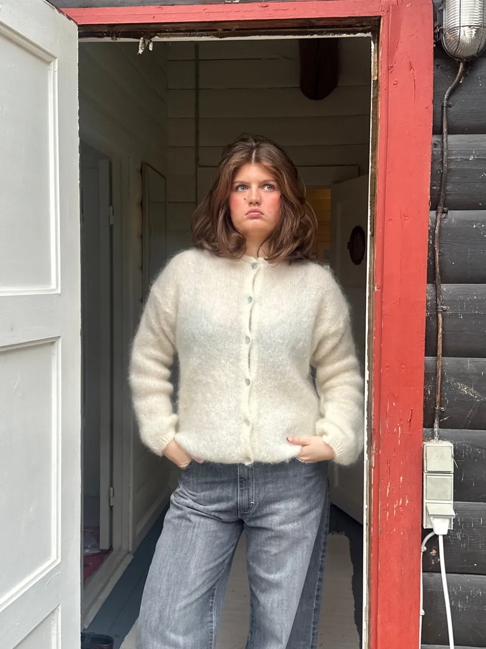 Jamilla mohair cardigan - Off white