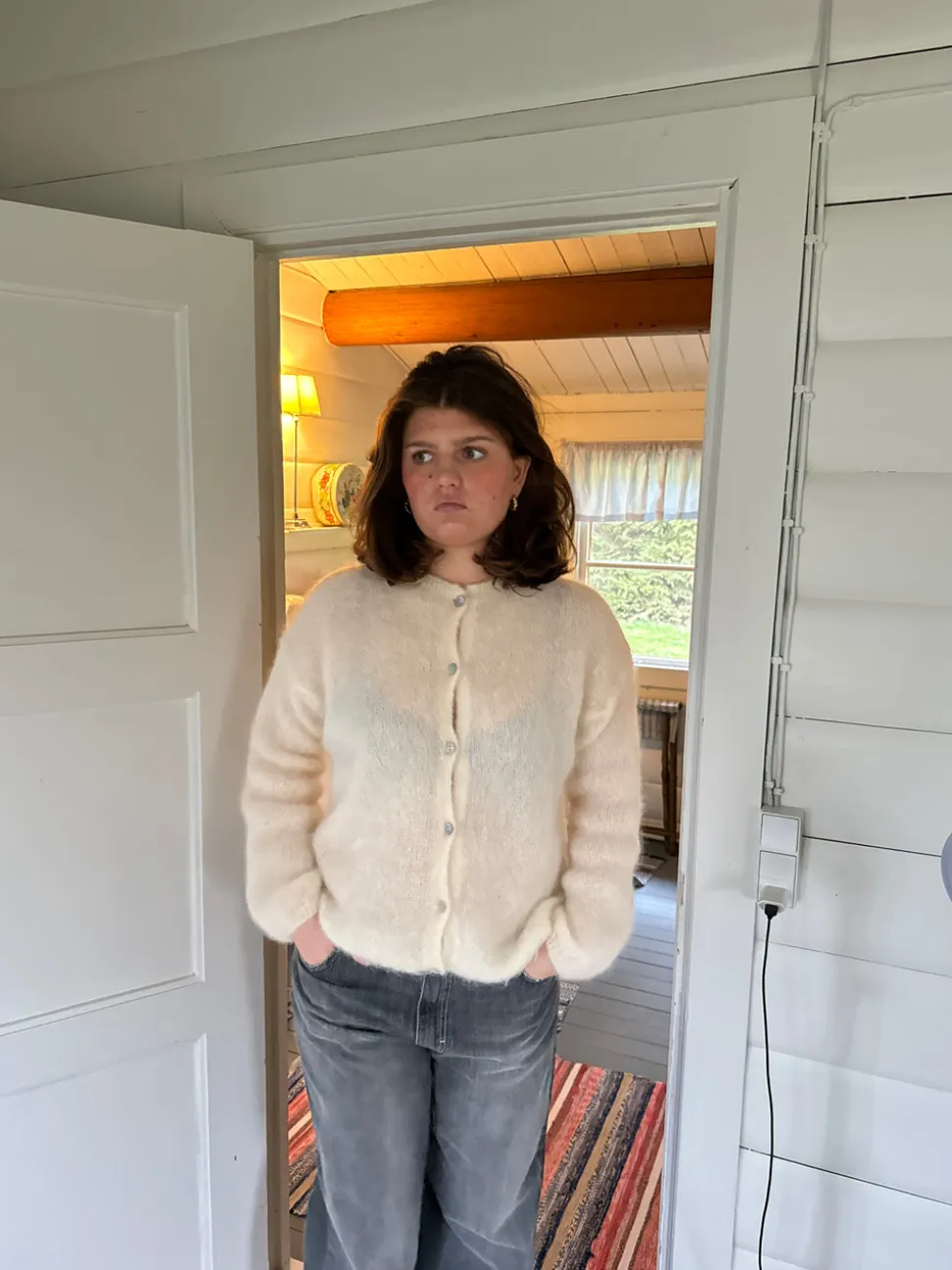 Jamilla mohair cardigan - Off white