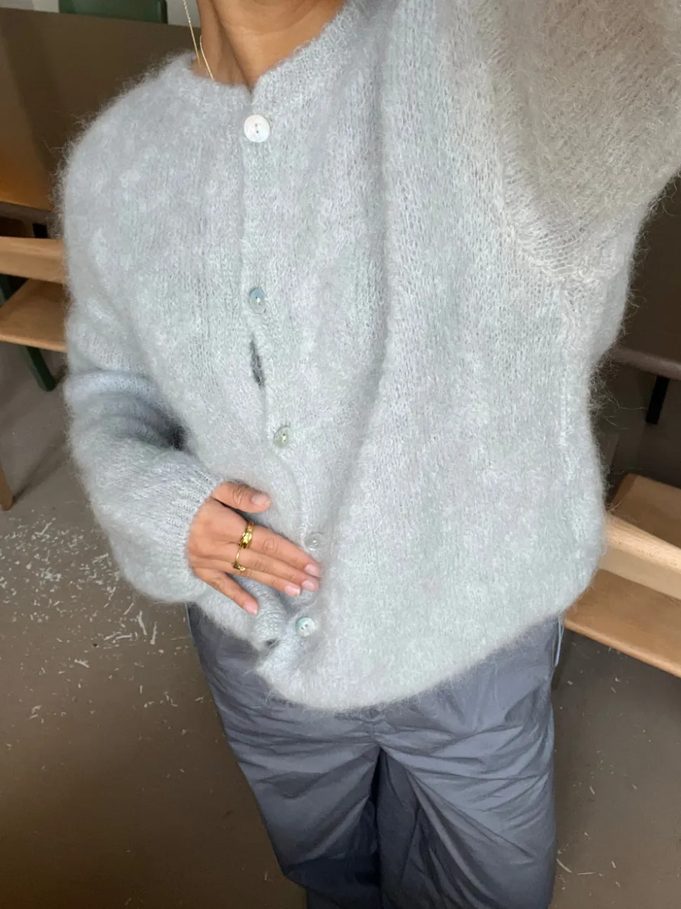 Jamilla mohair cardigan - Grå