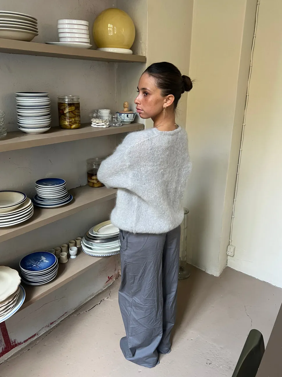 Jamilla mohair cardigan - Grå