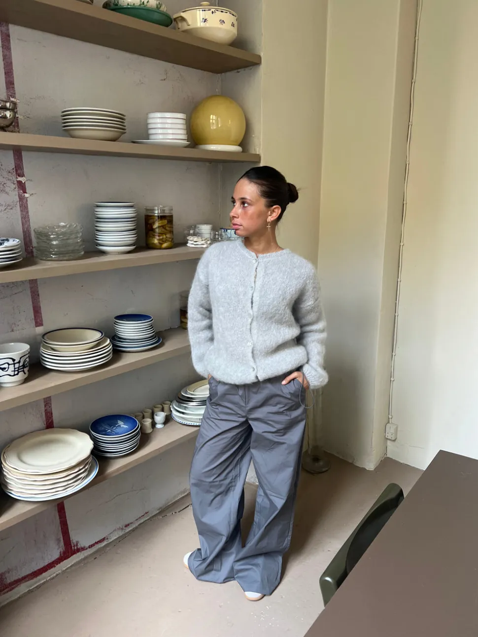 Jamilla mohair cardigan - Grå