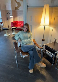 Jensine striktrøje - Grøn