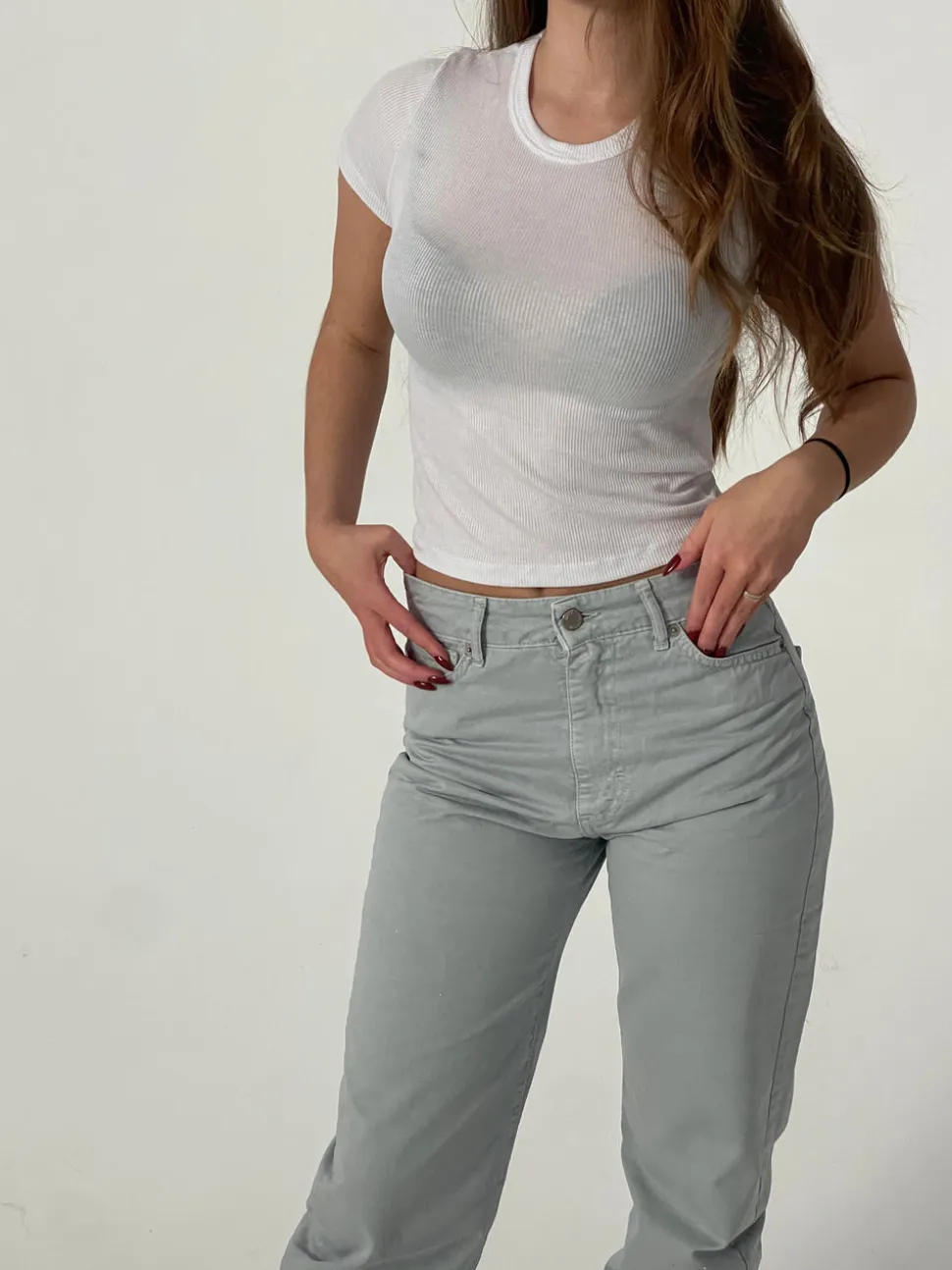 Josie jeans - Lysegrå