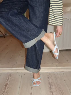Joule sandaler med hæl - Lyseblå