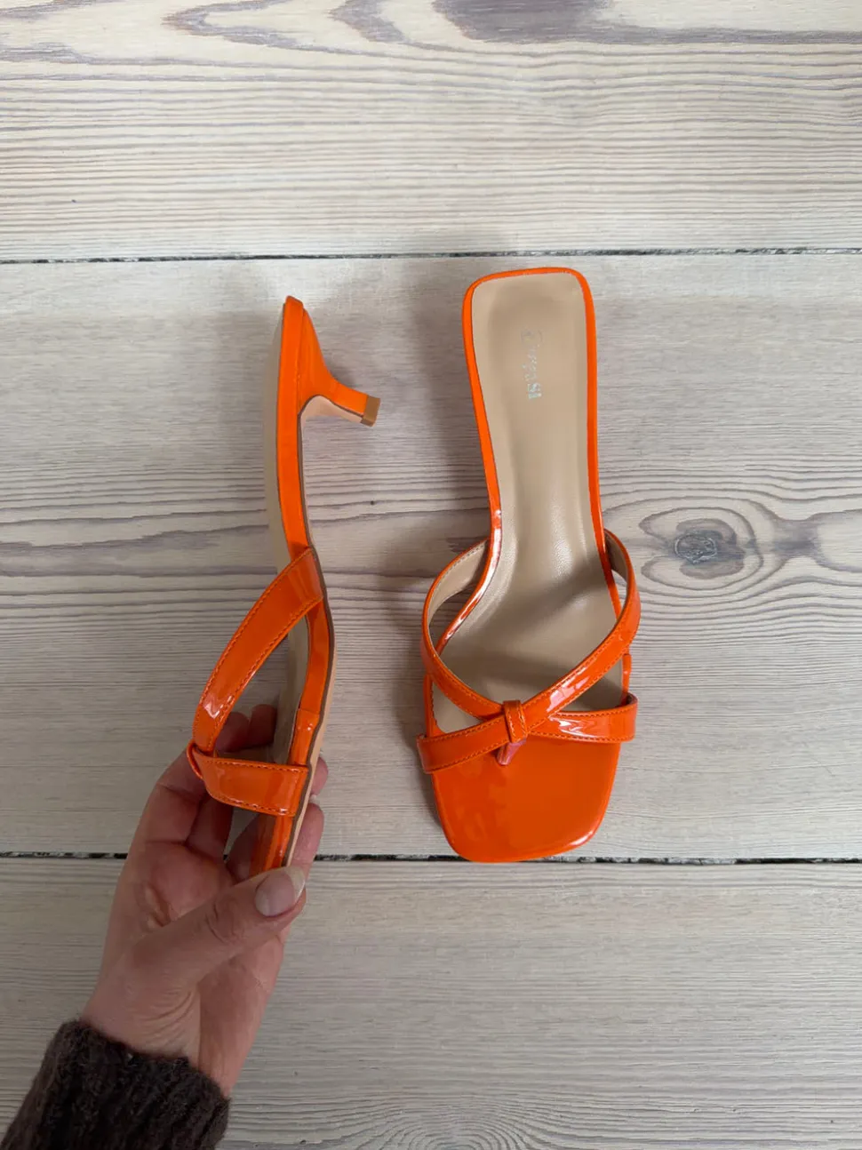 Joule sandaler med hæl - Orange