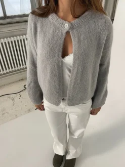 Julieta one botton cardigan - Grå