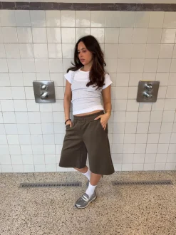 Kaline bermudashorts - Kaki