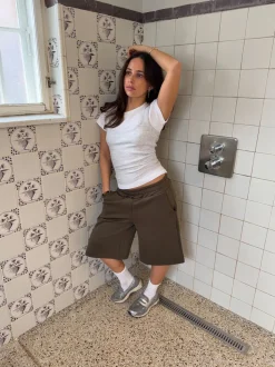 Kaline bermudashorts - Kaki