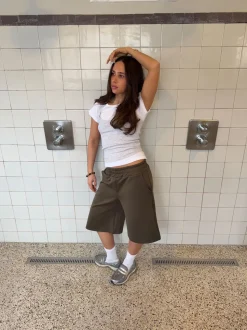 Kaline bermudashorts - Kaki