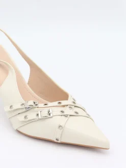 Kandy slingback stiletter - Cream
