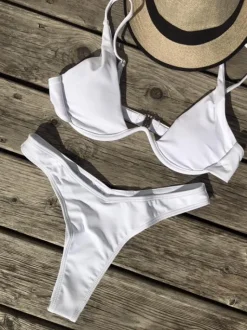 Kanvas bikini hvid