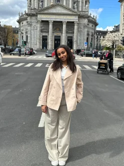 Katya kort trenchcoat - Beige