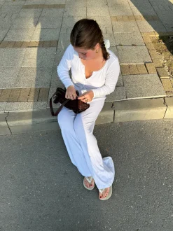 Kaya pointelle bukser - Hvid