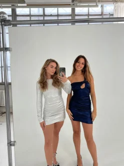 Kayla glitterkjole - Sølv