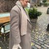 Kehlani halstørklæde i strik - Lys brun