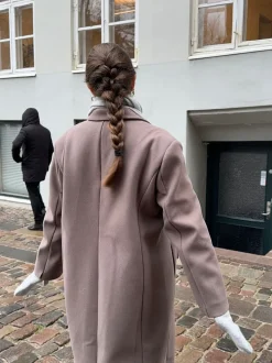 Kehlani halstørklæde i strik - Lys grå