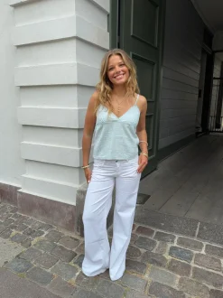 Kennie lavtaljede jeans - Hvid